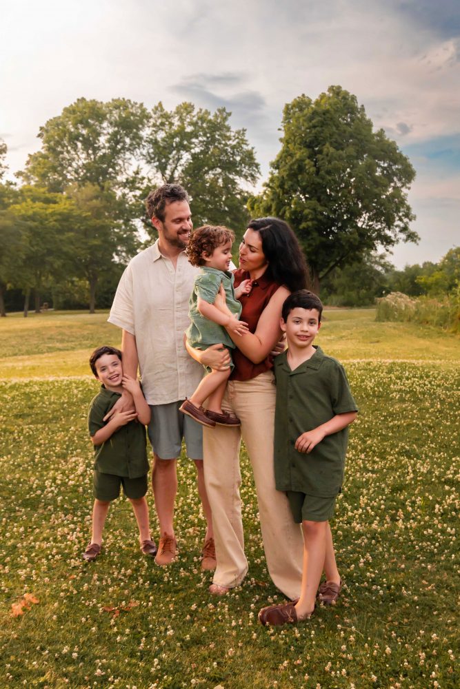 Cleveland family photographer documenting genuine connection between parents and children