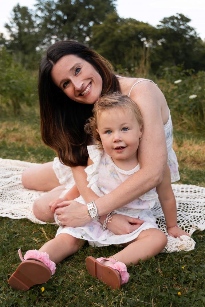 Cleveland family photographer Allison Liffman captures a quiet mother and daughter moment outdoors
